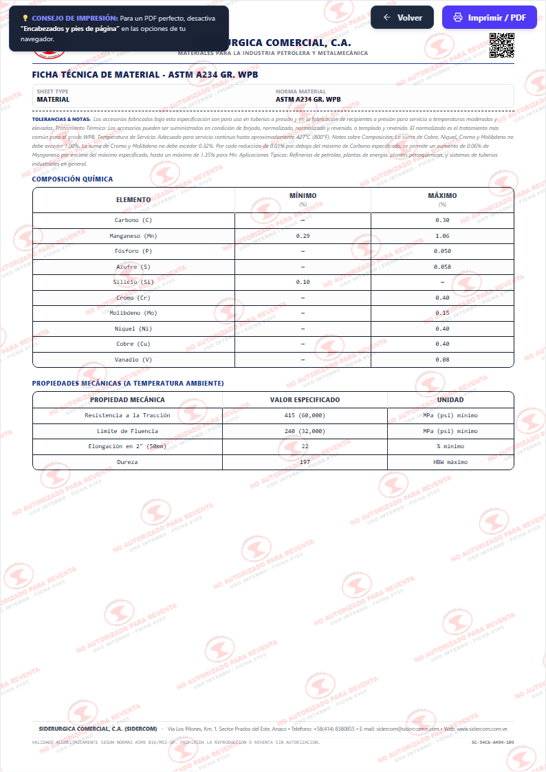 Reducción Concéntrica de 3" a 2 1/2", Acero al Carbono A234-WPB, Schedule STD/40 x STD/40, ASME B16.9